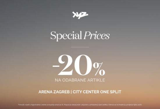 SPECIAL PRICES U XYZ-U -20% na odabrane artikle iz aktualne kolekcije