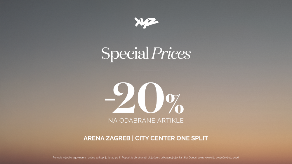 SPECIAL PRICES U XYZ-U -20% na odabrane artikle iz aktualne kolekcije