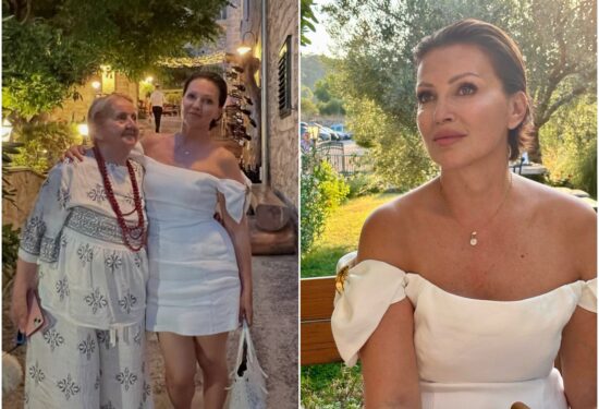 Nina Badrić na Hvaru nosi lanenu mini haljinu