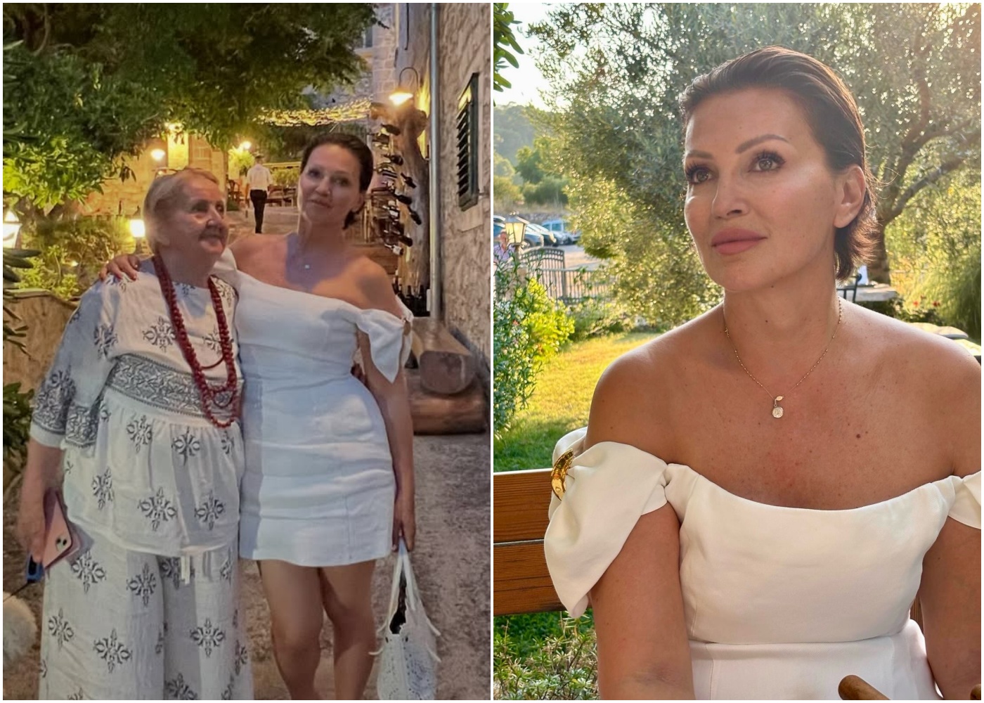 Nina Badrić na Hvaru nosi lanenu mini haljinu