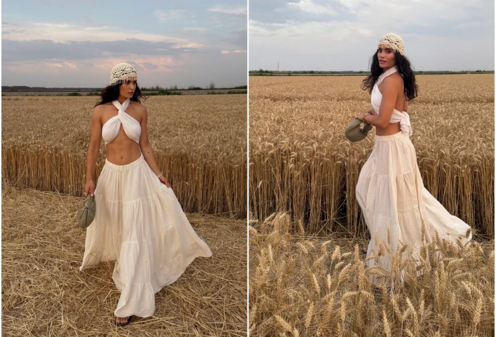 Ivana Pirizović u krem kompletu koji spaja eleganciju i tradiciju