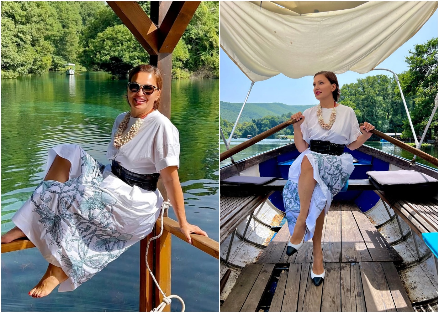 Nina Badrić u Makedoniji spojila odmor i eleganciju