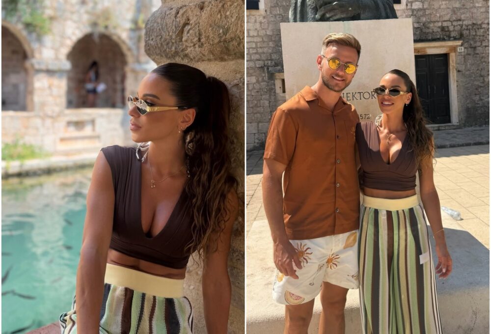 Raquel Mauri, Ivan Rakitić, Hvar, adidas Originals, adidas hlače, ljetna moda,