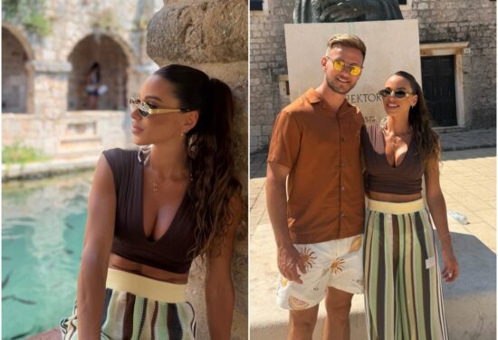 Raquel Mauri, Ivan Rakitić, Hvar, adidas Originals, adidas hlače, ljetna moda,