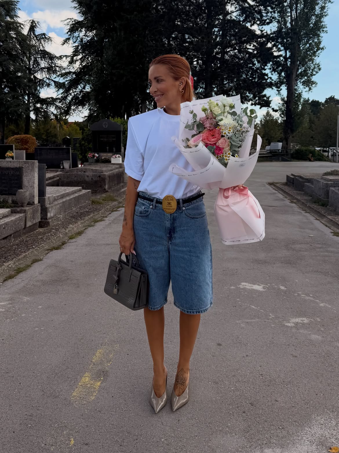 Lana Klingor Mihić, traper bermude, traper bermude jesen, jesenska moda